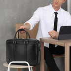 Accordian File Organizer with Handle (Black)