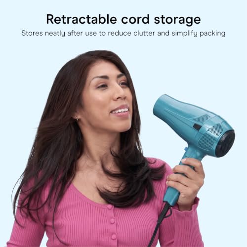 Travel Hair Dryer (Blue / 1 Count (Pack of 1))