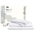 100% Egyptian Cotton Full Size Sheets Set (Full / 19 - Polka Dot Navy)