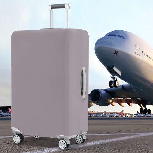 Travelkin Luggage Covers For Suitcase Tsa Approved Suitcase Cover Protector (Tourterelle Grey / XL)