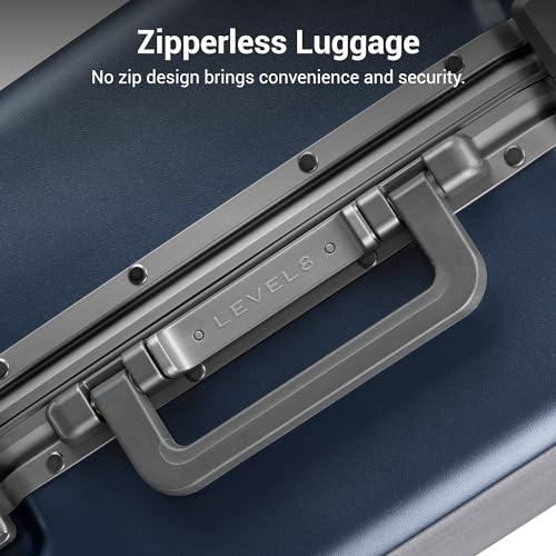Carry On Luggage Airline Approved Zipperless Hardside Suitcase Blue (Blue / Carry-On 20 Inch (Without Organizers))