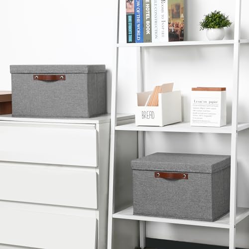 Storage Bins with Lids 2 (15×11×9.5 / A-Gray)