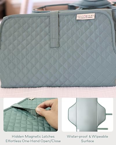 Baby Changing Pad Portable (Willow Green / Large)