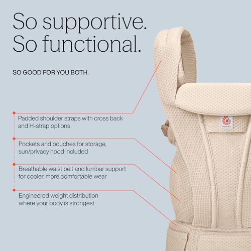 Omni Deluxe Baby Carrier for Newborn to Toddlers 0 (Pearl Grey)