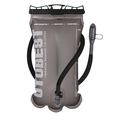 Water Bladder 1.5L Hydration Bladder for Hiking Backpack (Coffee-1.5L)