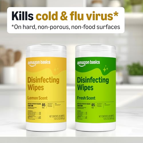 Disinfecting Wipes (4Pack--2 Lemon, 2 Fresh / 85 Count (Pack of 4))