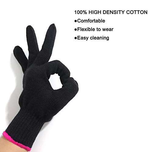 Heat Resistant Glove for Hair Styling (Black)