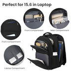 Backpack for Men and Women (Black / 15.6 Inch)