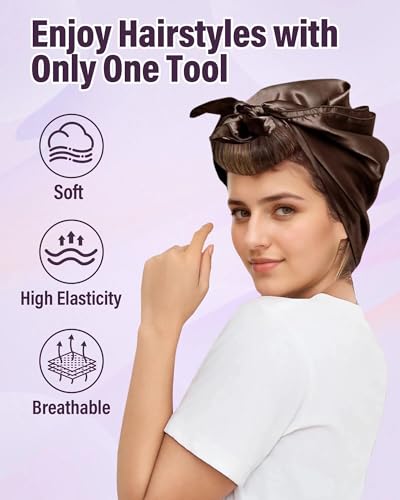 Heatless Hair Curler Overnight Curls (Brown(Pack of 3))