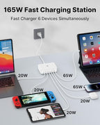 165W USB C Charger Block (White)