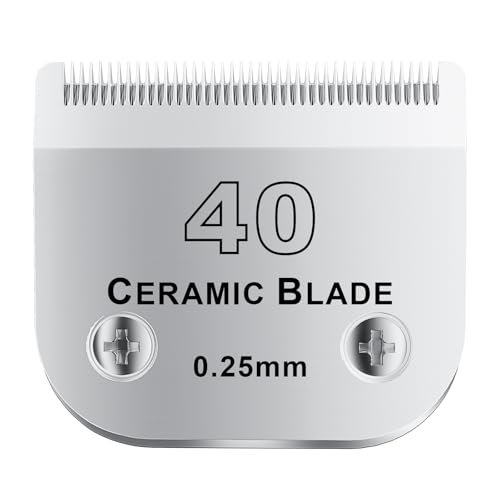 40# Detachable Pet Dog Grooming Clipper Ceramic Blade (Silvery-5)