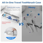 Wider Aluminum Toothbrush Travel Case (Silver / 1 Pack (Large))