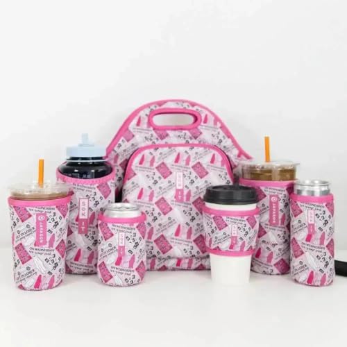 LunchTote Zippered Bag Insulated Neoprene Caddy (She Doesn't Even Ghost Here / Large 4.5 Quart Lunch Tote)