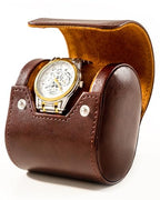 Single Watch Travel Case (Burgundy / 1 Watch Case)
