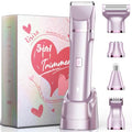 5-in-1 Bikini Trimmer for Women, Self Care Gifts, Full Body Shaver (Rose Quartz)