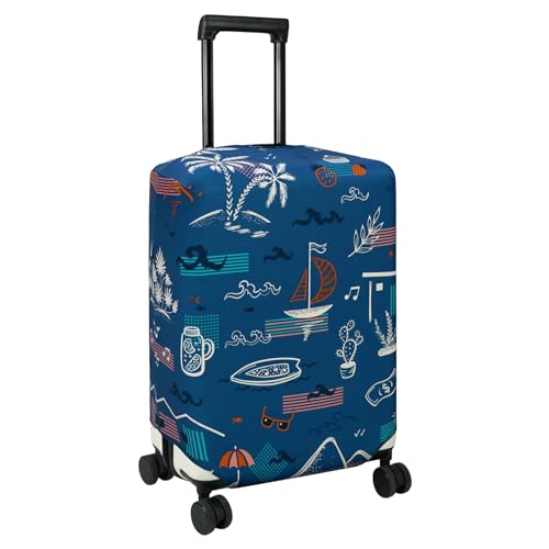 Travel Luggage Cover Suitcase Protector Fits 23 (Hawaii Beach / M)