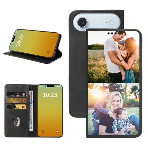Custom Wallet Phone Case for iPhone Air (iPhone Air / Black-B)