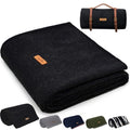 100% Wool Blanket (Smoky Black / Medium)
