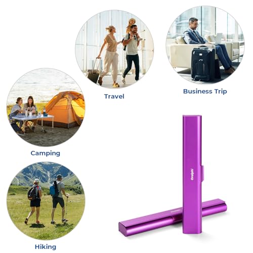 Aluminum Toothbrush Travel Case (Purple / 1 Pack (Standard))