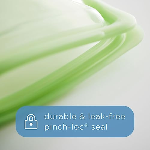 Premium Reusable Silicone Food Storage Bags (Clear / 2-Pack)