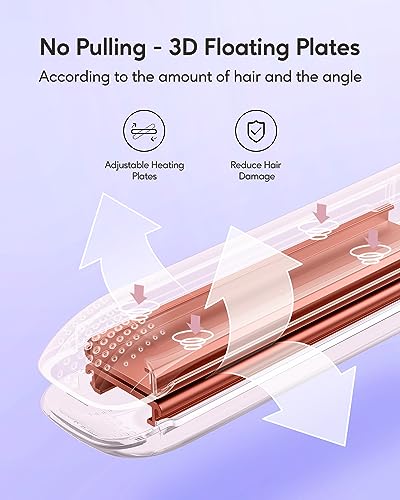 Pro Flat Iron Hair Straightener (1 inch / Purple)