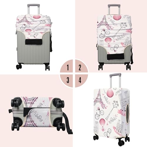 Travel Luggage Cover Suitcase Protector Fits 18 (Travel-2 / M(22-24in))