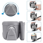 Stroller Cup Holder with Phone Holder (All Grey)