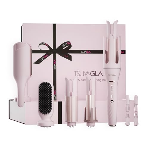 5 in 1 Automatic Curling Iron Set with 3 Interchangeable Barrels