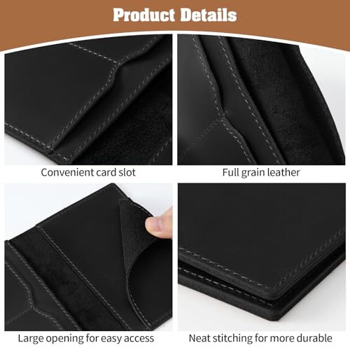Leather Passport Holder (Black)
