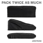 Compression Packing Cubes for Travel (4-Pack / Black)