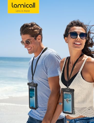 Waterproof Phone Pouch (Black & Black 7")