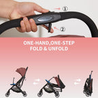 Superb Lightweight Travel Stroller (Brown)