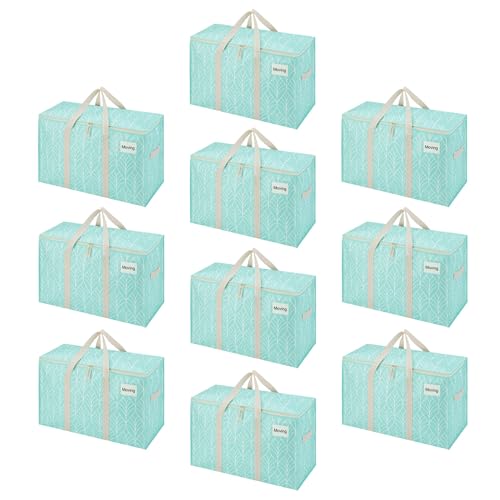10 Pack Heavy Duty Moving Bags (10 Pack / Evergreen)