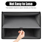 Large 42 Quarts Fabric Storage Bins with Lids [2 (Black & Gray / Large - 2 Pack)