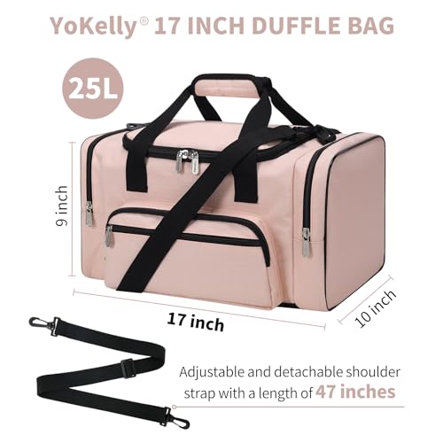 Small Gym Duffle Bag (Pink / 17 inch)