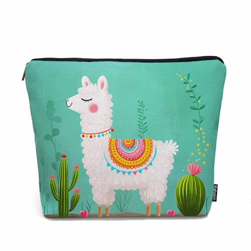 Makeup Bag Llama Makeup Bags For Purse Pouch (9 x 7.1 inch / Llama)