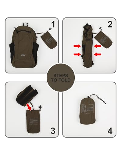 Foldable 20l Backpack For Travel Lightweight Hiking Packable Daypack for Men Travel Camping Outdoor Bag Women (Jasper)
