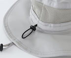 Womens Sun Hat Outdoor Wide Brim Boonie Sun Hat Summer Beach Hats UV Protection Fishing Safari Cap Light Grey (Large / Light Grey)