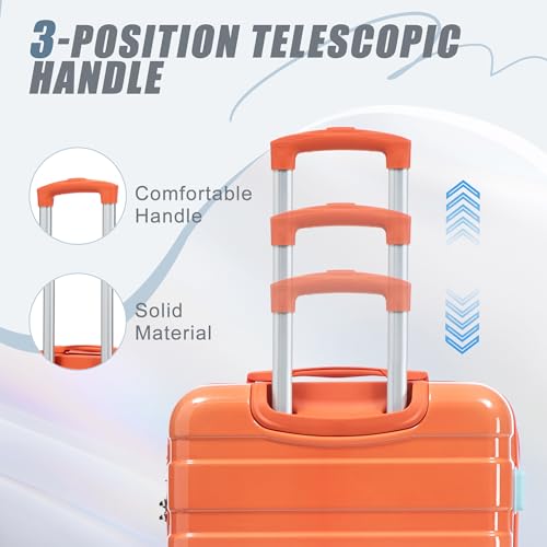 3 Piece Luggage Sets (Red+Blue)