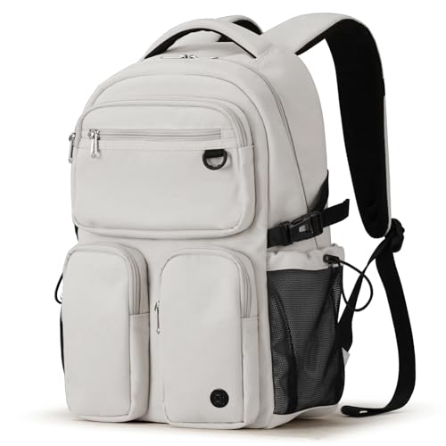 Travel Laptop Backpack (Beige / 16 inch)