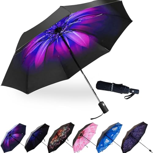 Compact Travel Umbrella ((Orchid))