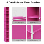 10 Tier Slim Hanging Shoe Organizer (Pink / 1-Pack)