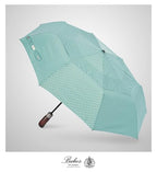Folding Umbrella Real Wood Handle Pimlico Milky Blue (Pimlico Milky Blue)