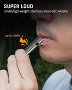 Loud Emergency Whistles (Stainless (2-pack))