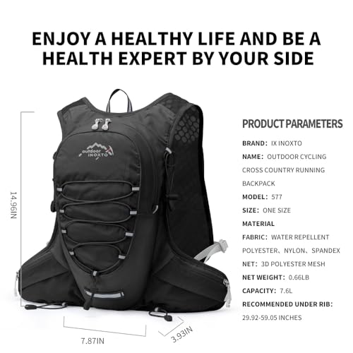 Running Hydration Vest for Men Women Water Backpack for Running 3L Running Hydration Pack for Trail Running Marathon Race Hiking