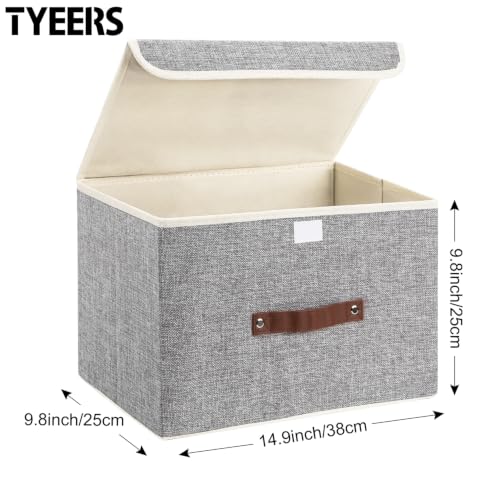 Collapsible Storage Boxes (2-Pack Medium / Gray)