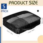 Packing Cubes for Suitcase Large Organizer Bags (Black / Large)
