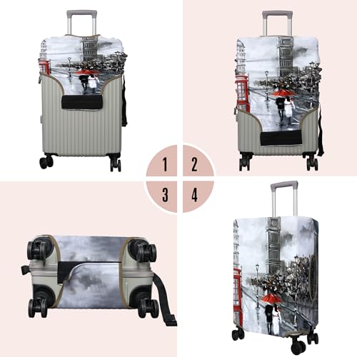 Travel Luggage Cover Suitcase Protector Fits 18 (Travel-5 / S(18-20in))