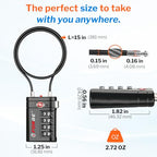 Open Alert TSA Approved Luggage Locks (Black 1 PK)