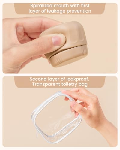 Travel Containers for Toiletries (1 OZ (30ML) / Apricot)